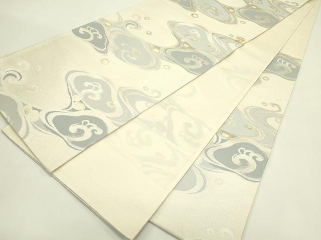 平和屋着物＊夏物　六通柄袋帯　立波文　金銀糸　正絹　逸品　CABJ1824rv