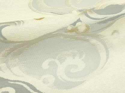 平和屋着物＊夏物　六通柄袋帯　立波文　金銀糸　正絹　逸品　CABJ1824rv