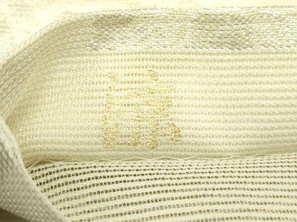 平和屋着物＊夏物　六通柄袋帯　流水籬蔦の葉文　涼　銀糸　正絹　逸品　CABJ1825rv