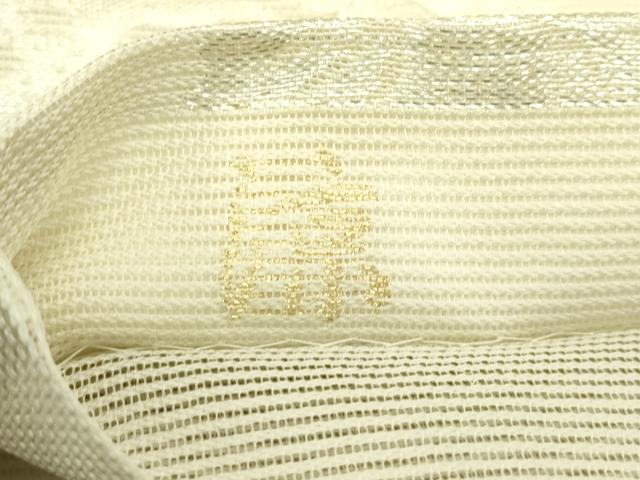 平和屋着物＊夏物　六通柄袋帯　流水籬蔦の葉文　涼　銀糸　正絹　逸品　CABJ1825rv