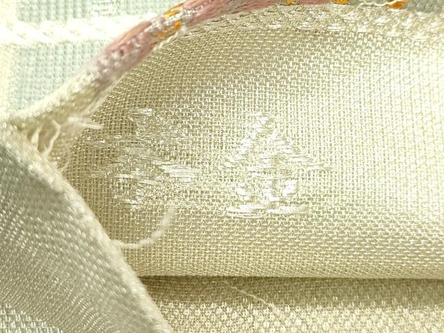 平和屋着物＊夏物　六通柄袋帯　本金　吉祥献上繍文　正絹　逸品　CABJ1828rv