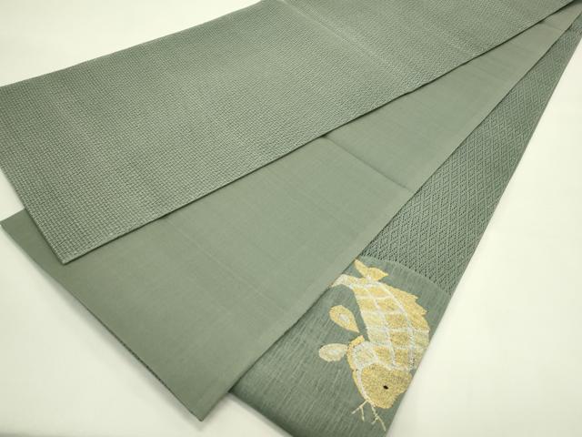 平和屋着物＊夏物　太鼓柄袋帯　羅　荒磯　金銀糸　正絹　逸品　未使用　CABJ1830rv