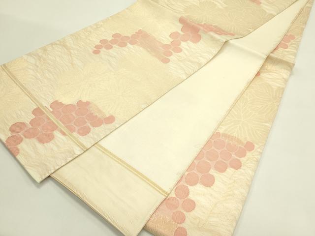 平和屋着物＊夏物　全通柄　本袋帯　葡萄蔦の葉文　金糸　正絹　逸品　CABJ1837rv