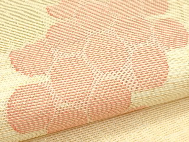 平和屋着物＊夏物　全通柄　本袋帯　葡萄蔦の葉文　金糸　正絹　逸品　CABJ1837rv