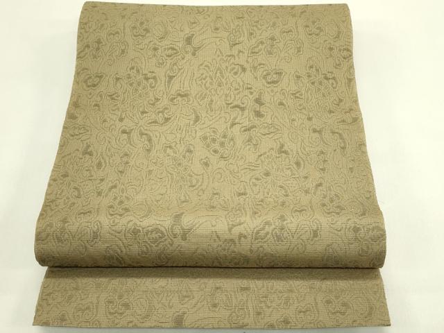 平和屋着物＊夏物　六通柄　本袋帯　更紗花文　三越扱い　正絹　逸品　CABJ1842rv