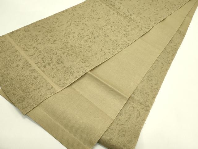 平和屋着物＊夏物　六通柄　本袋帯　更紗花文　三越扱い　正絹　逸品　CABJ1842rv