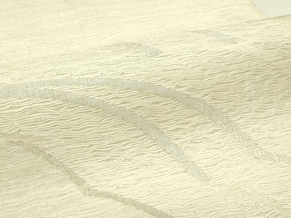 平和屋着物＊夏物　太鼓柄袋帯　櫛織　雲重ね文　銀糸　正絹　逸品　CABJ1854rv