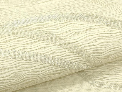 平和屋着物＊夏物　太鼓柄袋帯　櫛織　雲重ね文　銀糸　正絹　逸品　CABJ1854rv