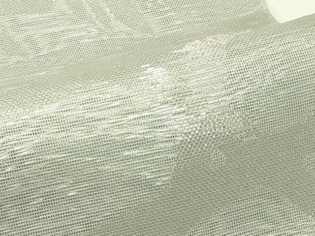 平和屋着物＊夏物　六通柄　本袋帯　籬文様　銀糸　正絹　逸品　CABJ1855rv
