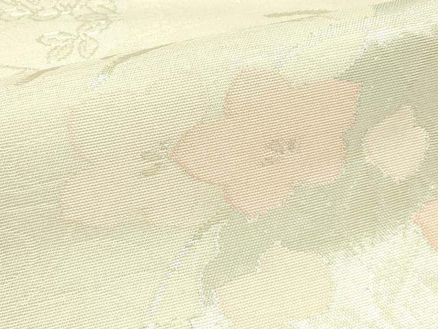 平和屋着物＊夏物　六通柄袋帯　秋草風景文　銀糸　正絹　逸品　未使用　CABJ1857rv