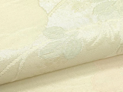 平和屋着物＊夏物　六通柄袋帯　秋草風景文　銀糸　正絹　逸品　未使用　CABJ1857rv