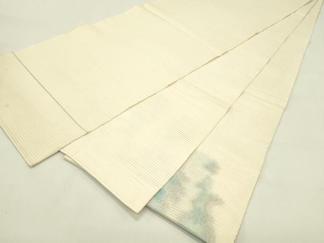 平和屋着物＊夏物　太鼓柄袋帯　絽綴れ　霞文　銀糸　正絹　逸品　CABJ1860rv