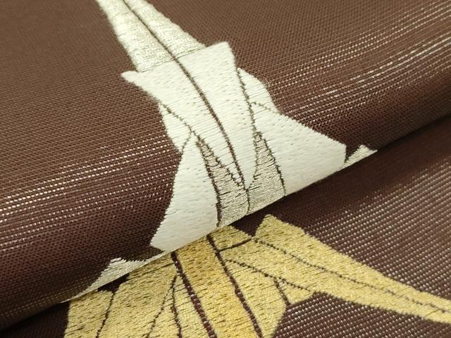 平和屋着物＊夏物　六通柄袋帯　折鶴　金銀糸　正絹　逸品　未使用　CABJ1862rv