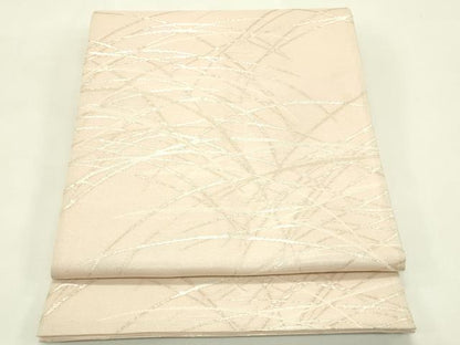 平和屋着物＊夏物　六通柄袋帯　芝草文　金銀糸　正絹　逸品　CABJ1864rv