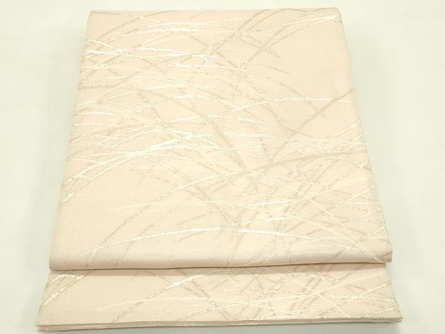 平和屋着物＊夏物　六通柄袋帯　芝草文　金銀糸　正絹　逸品　CABJ1864rv