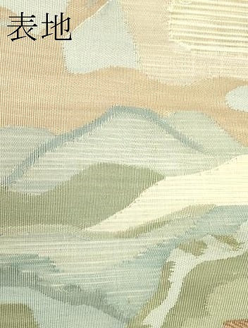 平和屋着物＊夏物　太鼓柄袋帯　絽綴れ　風景文　金糸　正絹　逸品　CABJ1866rv