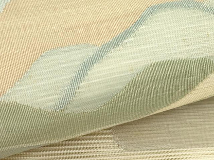 平和屋着物＊夏物　太鼓柄袋帯　絽綴れ　風景文　金糸　正絹　逸品　CABJ1866rv