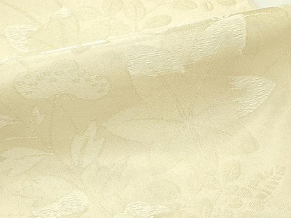 平和屋着物＊夏物　六通柄袋帯　秋草文　金糸　正絹　逸品　未使用　CABJ1877rv