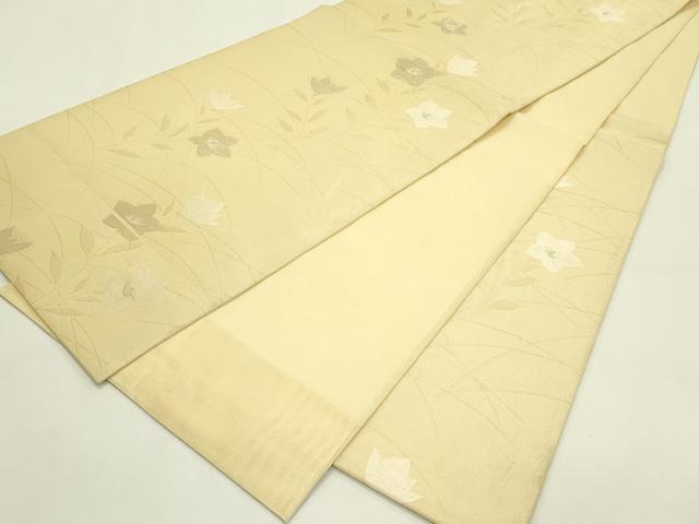 平和屋着物＊夏物　六通柄袋帯　桔梗　金銀糸　正絹　逸品　CABJ1886rv