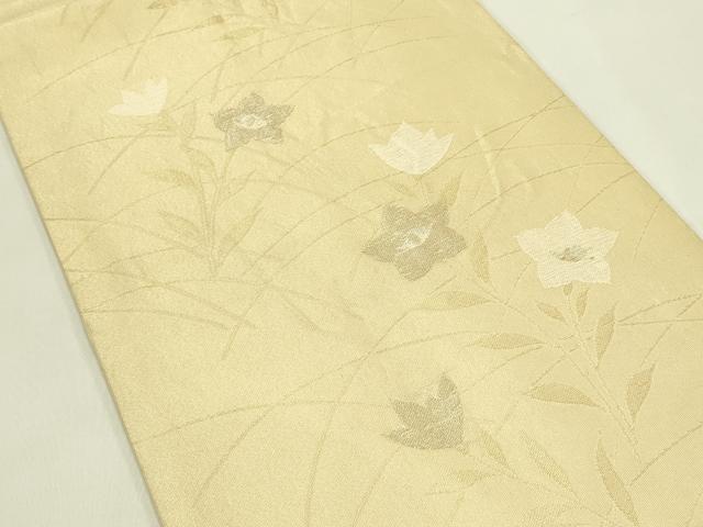 平和屋着物＊夏物　六通柄袋帯　桔梗　金銀糸　正絹　逸品　CABJ1886rv