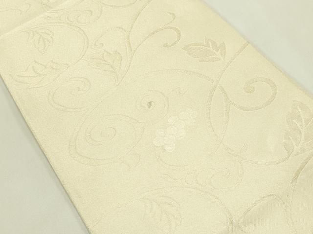 平和屋着物＊夏物　六通柄袋帯　葡萄唐草文　金糸　正絹　逸品　CABJ1887rv