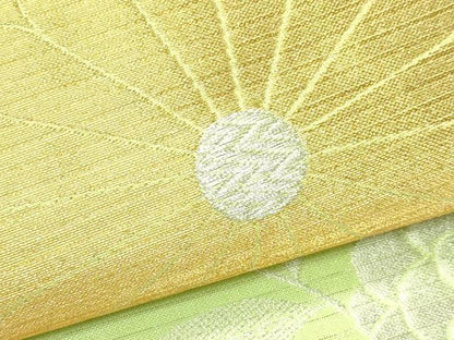 平和屋着物＊夏物　アンティーク　大正ロマン　六通柄　京袋帯　菊　金銀糸　CABJ1889rv