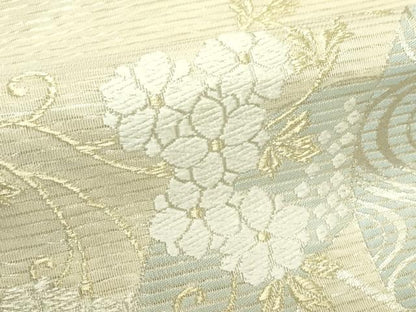 平和屋着物＊夏物　六通柄袋帯　唐織　花唐草文　金銀糸　正絹　逸品　CABJ1892rv