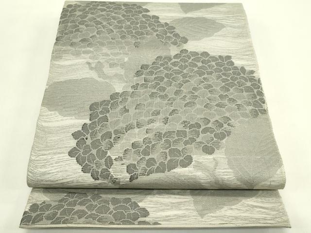 平和屋着物＊夏物　六通柄袋帯　紫陽花　正絹　逸品　CABJ1894rv