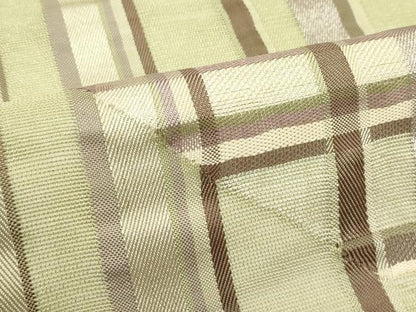 平和屋着物＊夏物　太鼓柄袋帯　幾何学文様　銀糸　正絹　逸品　CABJ1899rv