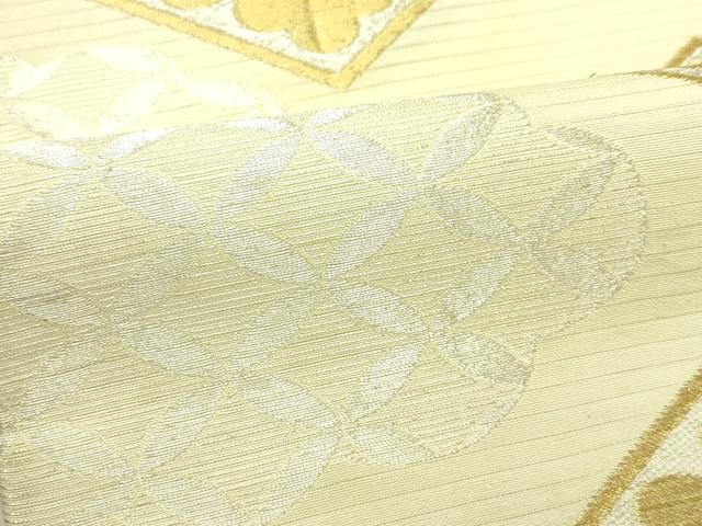 平和屋着物＊夏物　アンティーク　大正ロマン　六通柄袋帯　七宝花菱文　金銀糸　CABJ1904rv