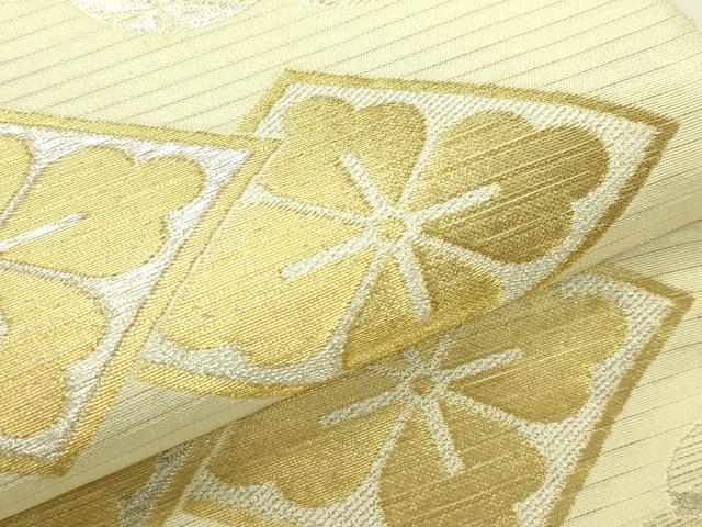 平和屋着物＊夏物　アンティーク　大正ロマン　六通柄袋帯　七宝花菱文　金銀糸　CABJ1904rv