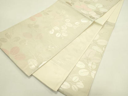平和屋着物＊夏物　六通柄袋帯　萩　金糸　正絹　逸品　CABJ1912rv