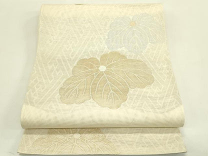 平和屋着物＊夏物　六通柄袋帯　楓　金銀糸　正絹　逸品　CABJ1914rv