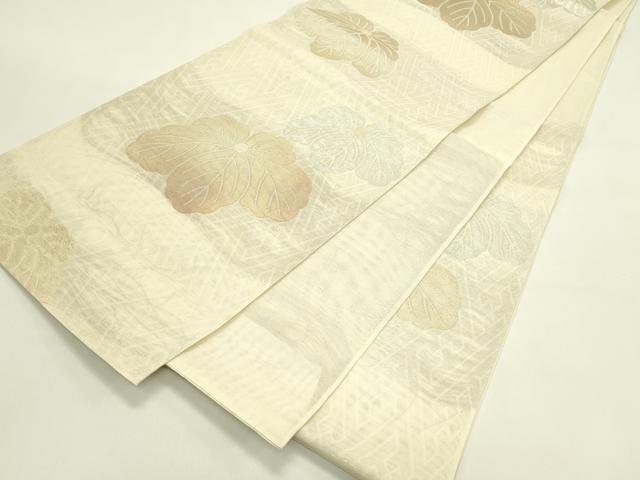 平和屋着物＊夏物　六通柄袋帯　楓　金銀糸　正絹　逸品　CABJ1914rv