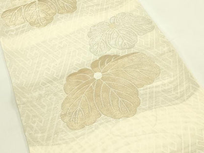 平和屋着物＊夏物　六通柄袋帯　楓　金銀糸　正絹　逸品　CABJ1914rv