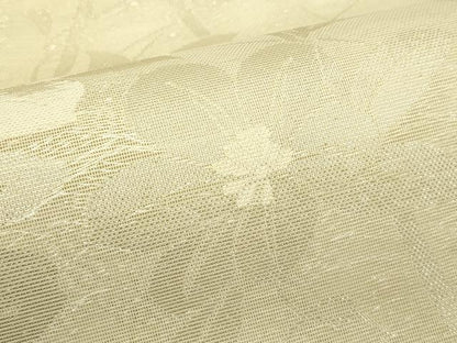平和屋着物＊夏物　六通柄　本袋帯　草花文　銀糸　証紙付き　正絹　逸品　CABJ1917rv