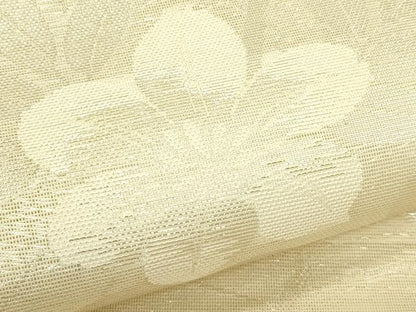 平和屋着物＊夏物　六通柄　本袋帯　草花文　銀糸　証紙付き　正絹　逸品　CABJ1917rv
