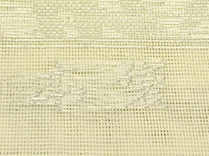 平和屋着物＊夏物　西陣の名門織元　いづくら謹製　六通柄　本袋帯　芝草文　銀糸　証紙付き　正絹　逸品　未使用　CABJ1918rv