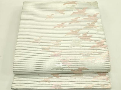 平和屋着物＊夏物　六通柄　京袋帯　千鳥　銀糸　CABJ1921rv