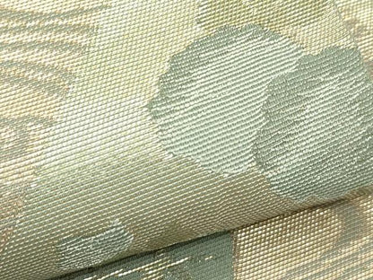 平和屋着物＊夏物　六通柄袋帯　流水草花文　金糸　正絹　逸品　CABJ1932rv