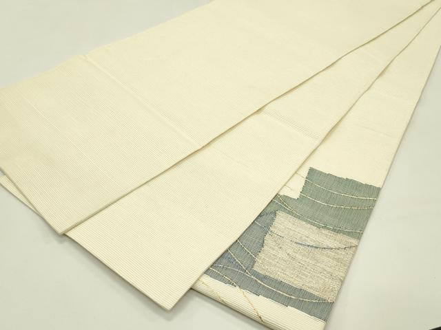 平和屋着物＊夏物　太鼓柄袋帯　幾何学文様　金銀糸　正絹　逸品　CABJ1933rv