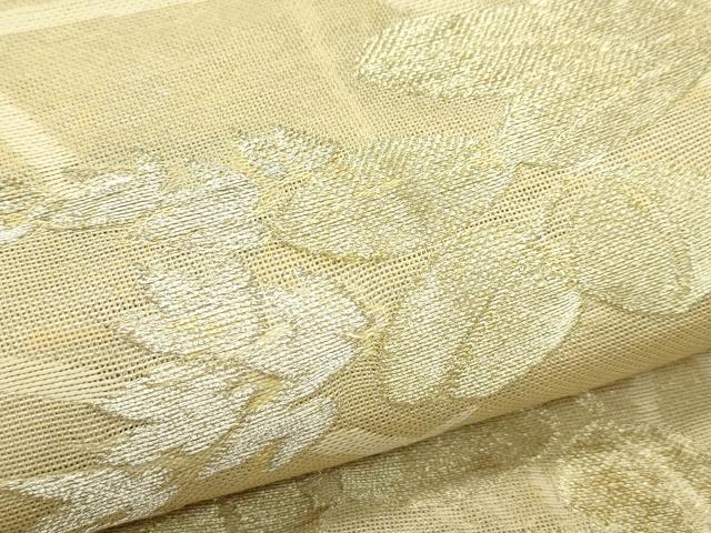 平和屋着物＊夏物　六通柄袋帯　萩　金銀糸　正絹　逸品　CABJ1941rv