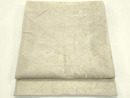 平和屋着物＊夏物　六通柄袋帯　桔梗　金銀糸　正絹　逸品　CABJ1948rv