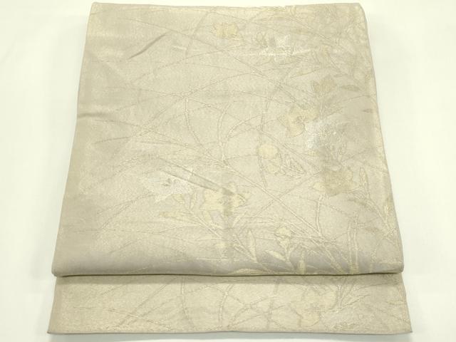 平和屋着物＊夏物　六通柄袋帯　桔梗　金銀糸　正絹　逸品　CABJ1948rv