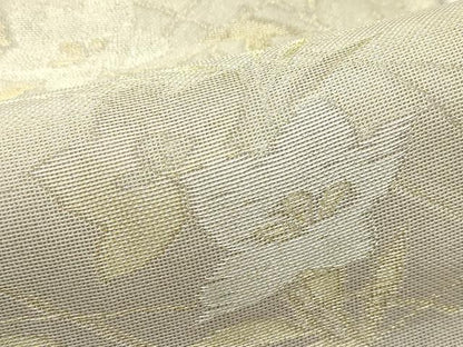 平和屋着物＊夏物　六通柄袋帯　桔梗　金銀糸　正絹　逸品　CABJ1948rv