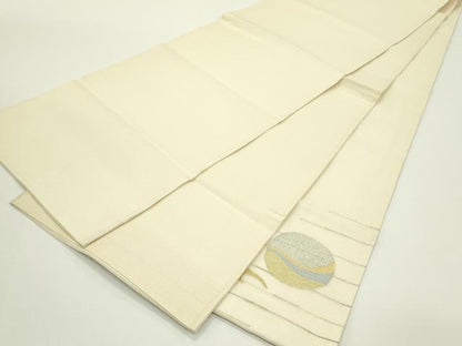 平和屋着物＊夏物　太鼓柄袋帯　抽象文　金銀糸　正絹　逸品　CABJ1957rv