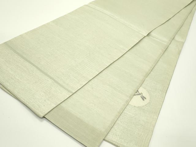 平和屋着物＊夏物　太鼓柄袋帯　すくい織　トンボ　正絹　逸品　CABJ1958rv