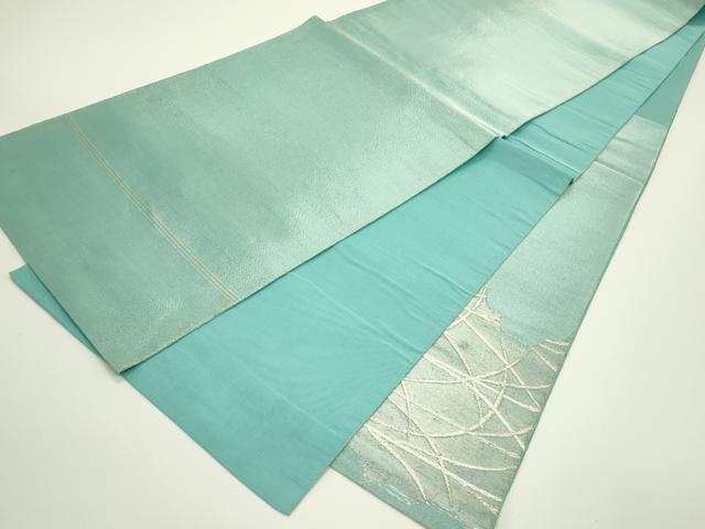 平和屋着物＊夏物　太鼓柄袋帯　唐織　雲取り露芝文　銀糸　正絹　逸品　CABJ1959rv