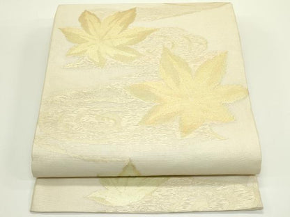 平和屋着物＊夏物　六通柄　京袋帯　竜田川　金糸　正絹　逸品　CABJ1969rv