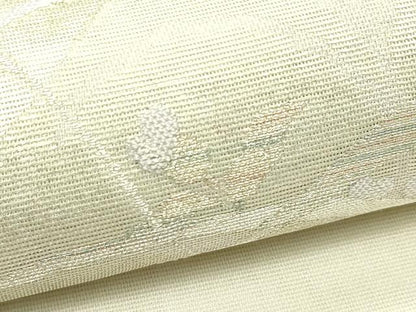 平和屋着物＊夏物　九寸開き名古屋帯　草木文　金銀糸　正絹　逸品　CABJ1977rv